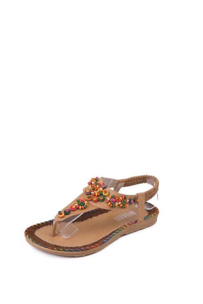Gitta | Non-Slip Sandals with Beaded Detail