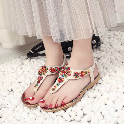Gitta | Non-Slip Sandals with Beaded Detail