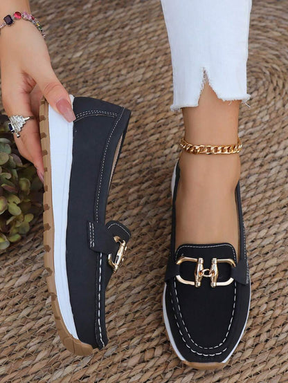 Evie Women's Cushioned Buckle Loafers