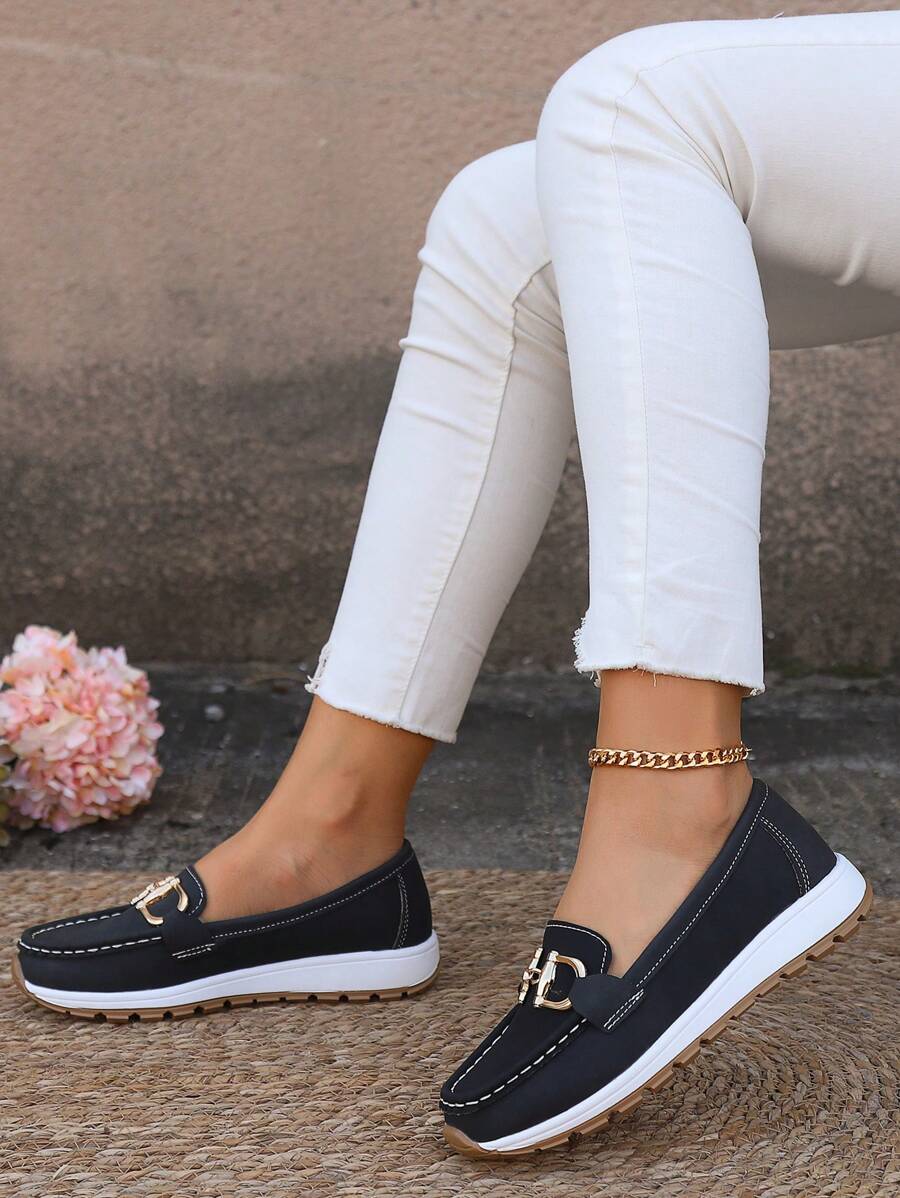 Evie Women's Cushioned Buckle Loafers
