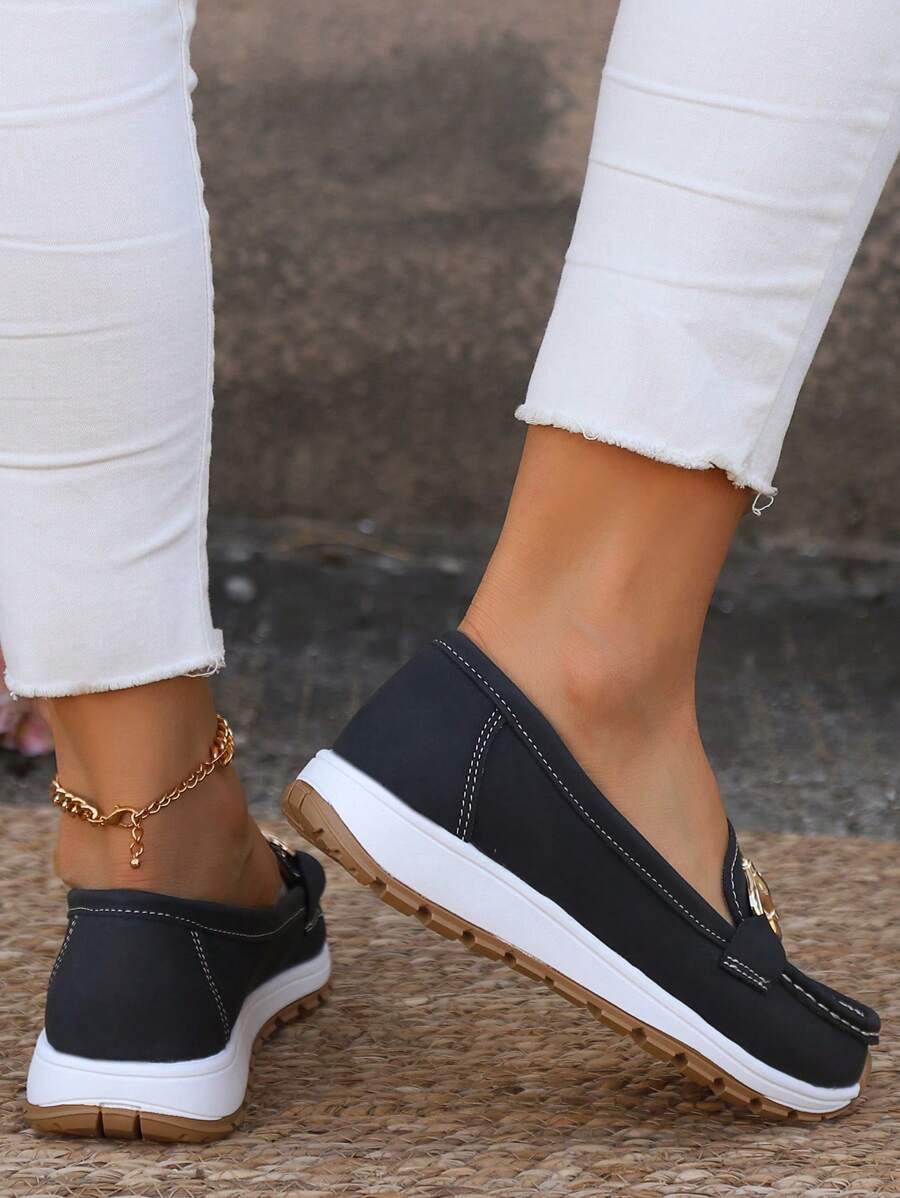 Evie Women's Cushioned Buckle Loafers
