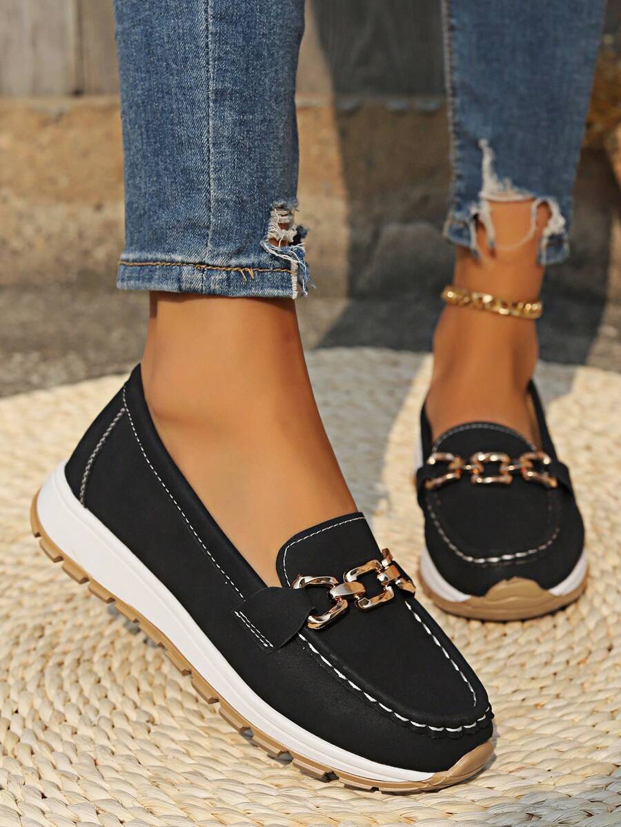 Evie Women's Cushioned Buckle Loafers