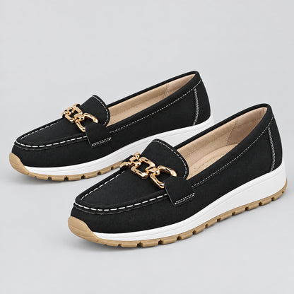 Evie Women's Cushioned Buckle Loafers