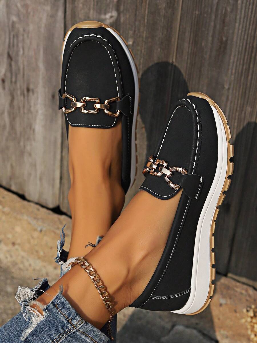 Evie Women's Cushioned Buckle Loafers