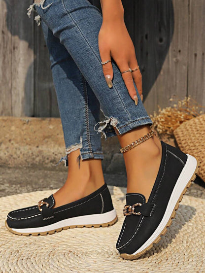 Evie Women's Cushioned Buckle Loafers