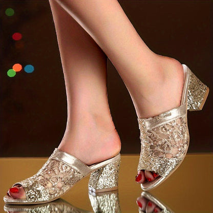 Marika | Sparkling Sandals with Elegant Sequins