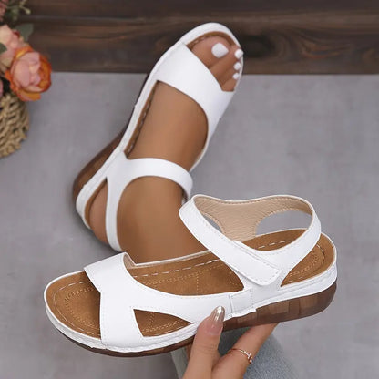 Karlie | Minimalist Sandals in Faux Leather