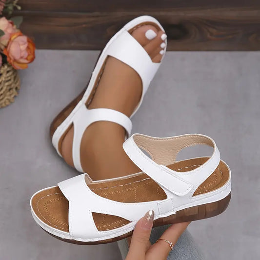 Karlie | Minimalist Sandals in Faux Leather