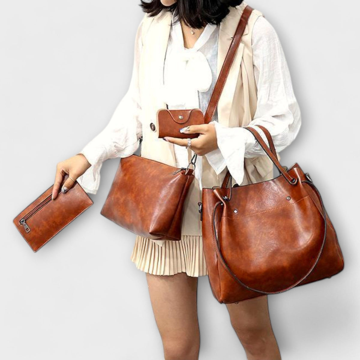 Adele | 4-Piece Vintage Bag Set