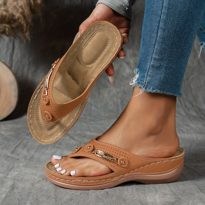 Claudia | Fashionable Wedge Sandals with Arch Support