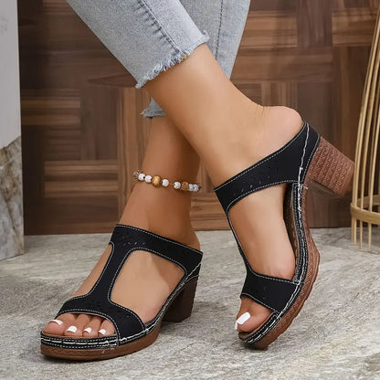 Gertrude | Orthopaedic Sandals with Block Heel