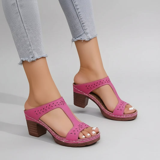 Gertrude | Orthopaedic Sandals with Block Heel