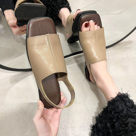 Augustine | Orthopaedic Faux Leather Sandals with Open Toe
