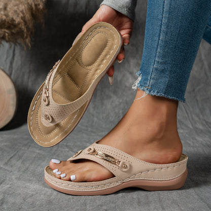 Claudia | Fashionable Wedge Sandals with Arch Support