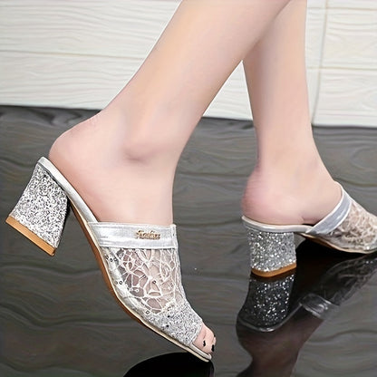 Marika | Sparkling Sandals with Elegant Sequins