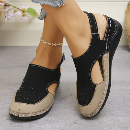 Heike | Soft Wedge Sandals with Adjustable Strap