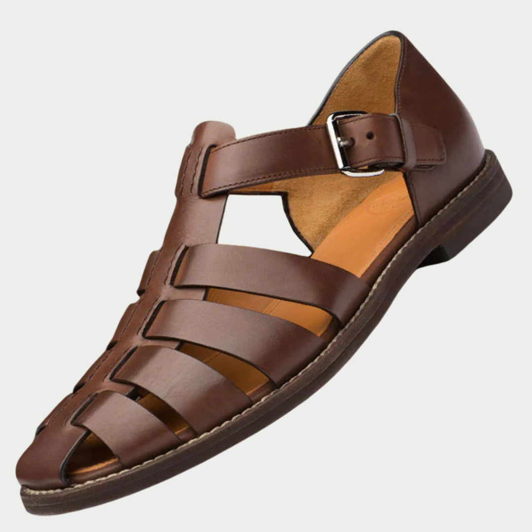 Bernd | stilvolle Sandalen in Lederoptik aus hochwertigem Material für Männer