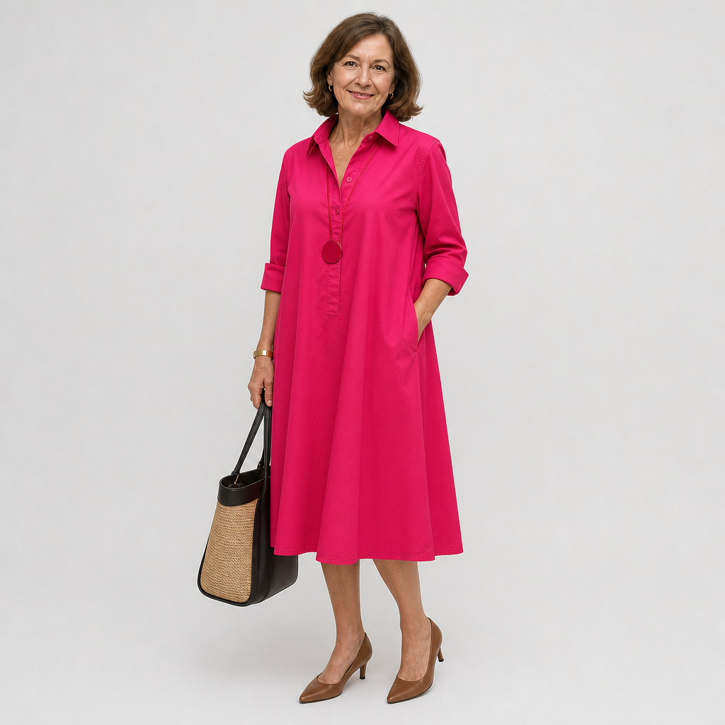 Ludmilla | Elegant Shirt Dress for Warm Days