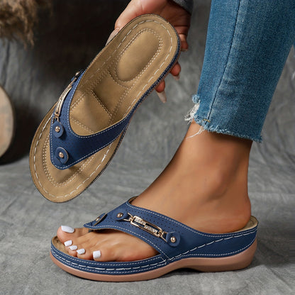 Claudia | Fashionable Wedge Sandals with Arch Support