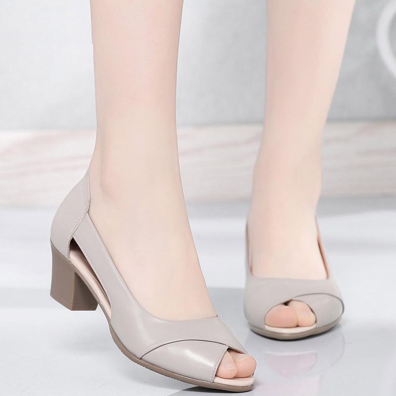 Annette | Non-Slip Faux Leather Sandals with Soft Sole