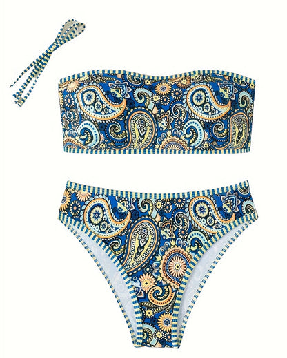 Agatha | Two-Piece Swimsuit in Ethnic Style