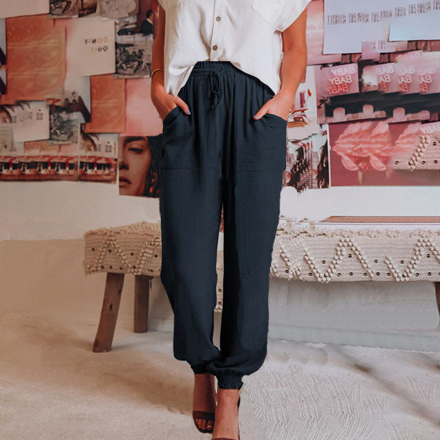Kaela | Slim Jogger Pants with Adjustable Waistband