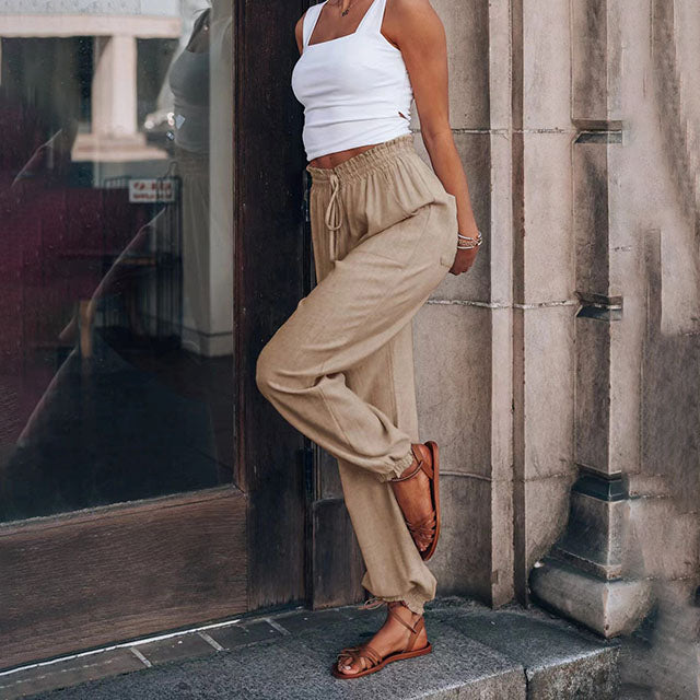 Kaela | Slim Jogger Pants with Adjustable Waistband