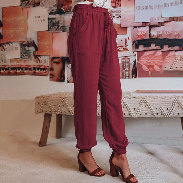 Kaela | Slim Jogger Pants with Adjustable Waistband