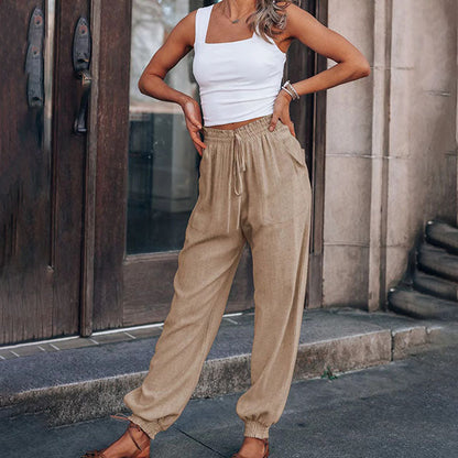 Kaela | Slim Jogger Pants with Adjustable Waistband