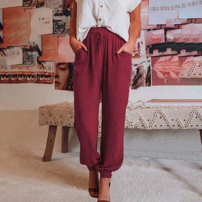 Kaela | Slim Jogger Pants with Adjustable Waistband