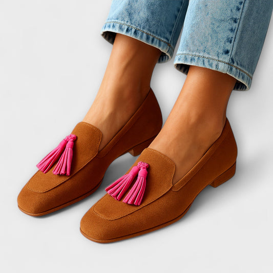 Matilda Women's Suede Fringe Loafers