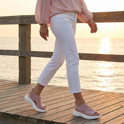 Gwen | Casual Knit Sandals with Wedge Sole