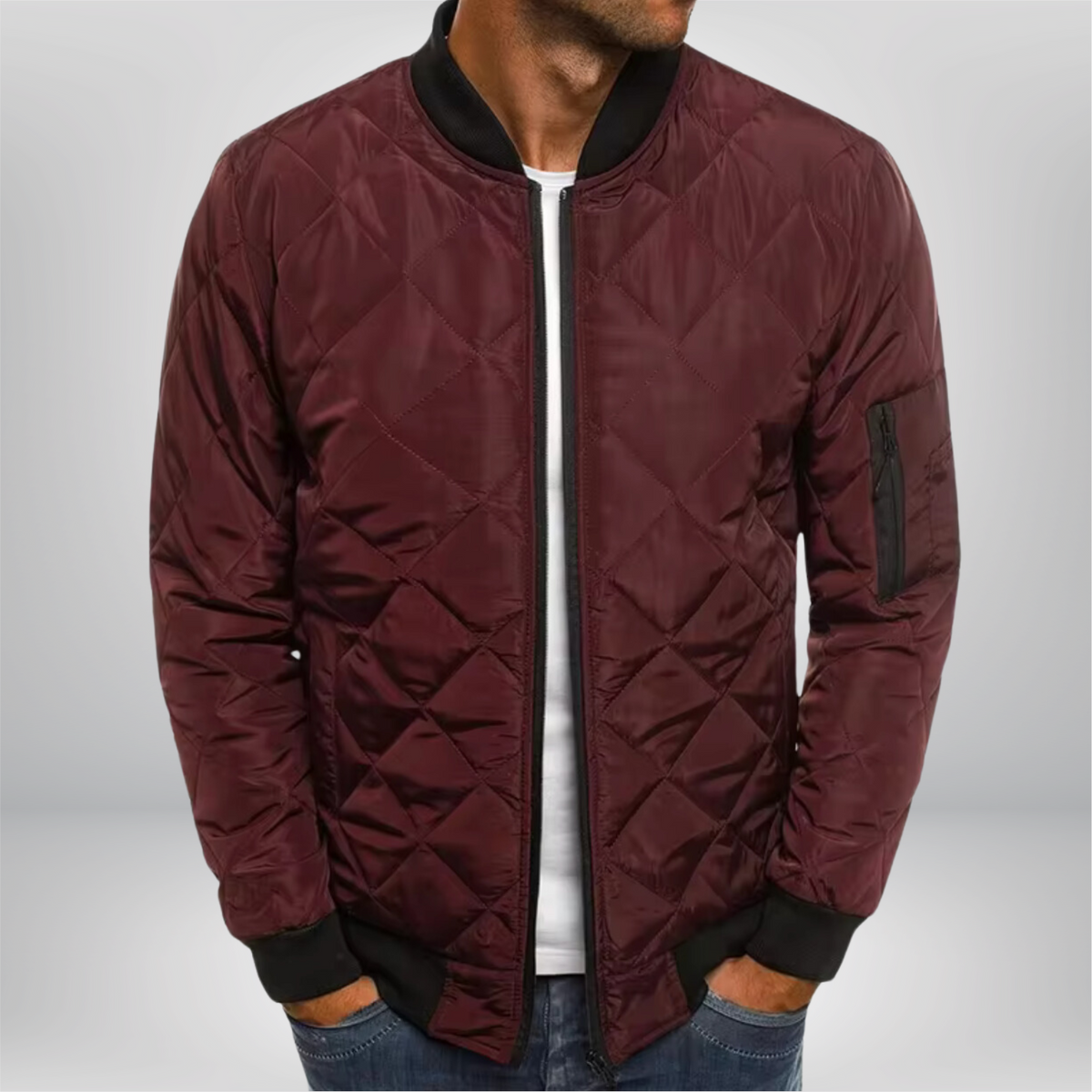 Liam | Premium Quilted Bomber Jacket for Men