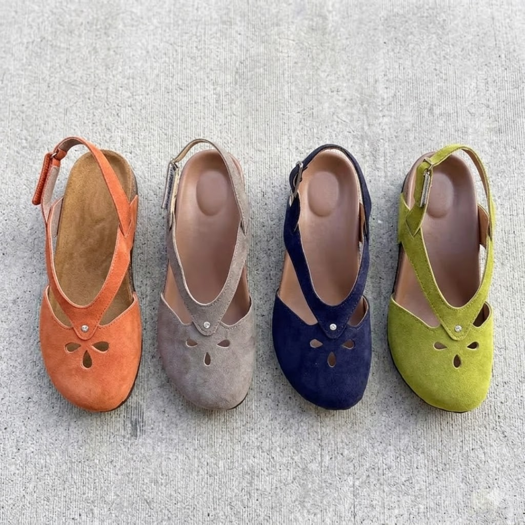 Emilia | Extraweite Komfort-Sandalen mit Kreuzriemen