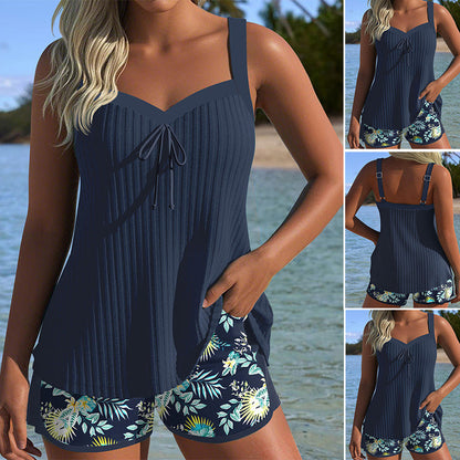 Dorothee | Printed Swimsuit with Top and Shorts