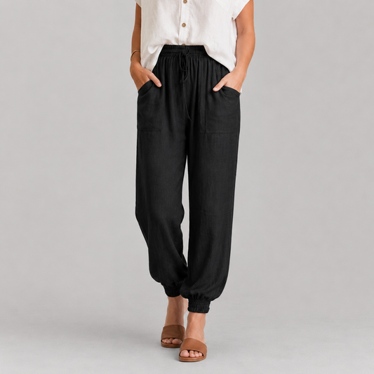 Kaela | Slim Jogger Pants with Adjustable Waistband