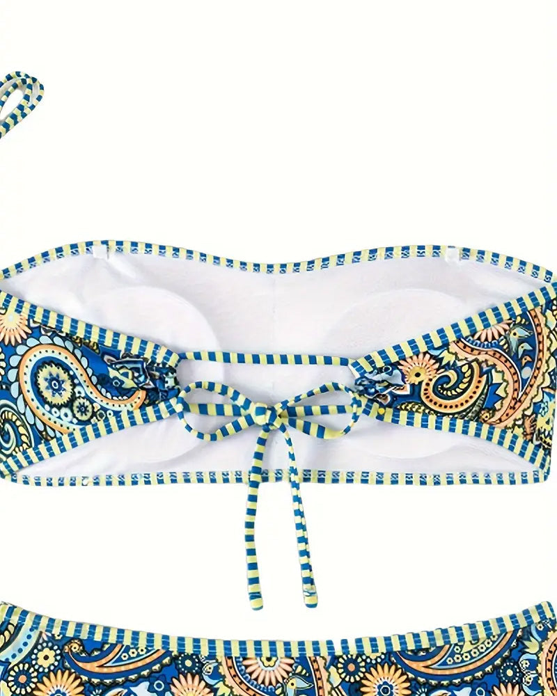 Agatha | Two-Piece Swimsuit in Ethnic Style