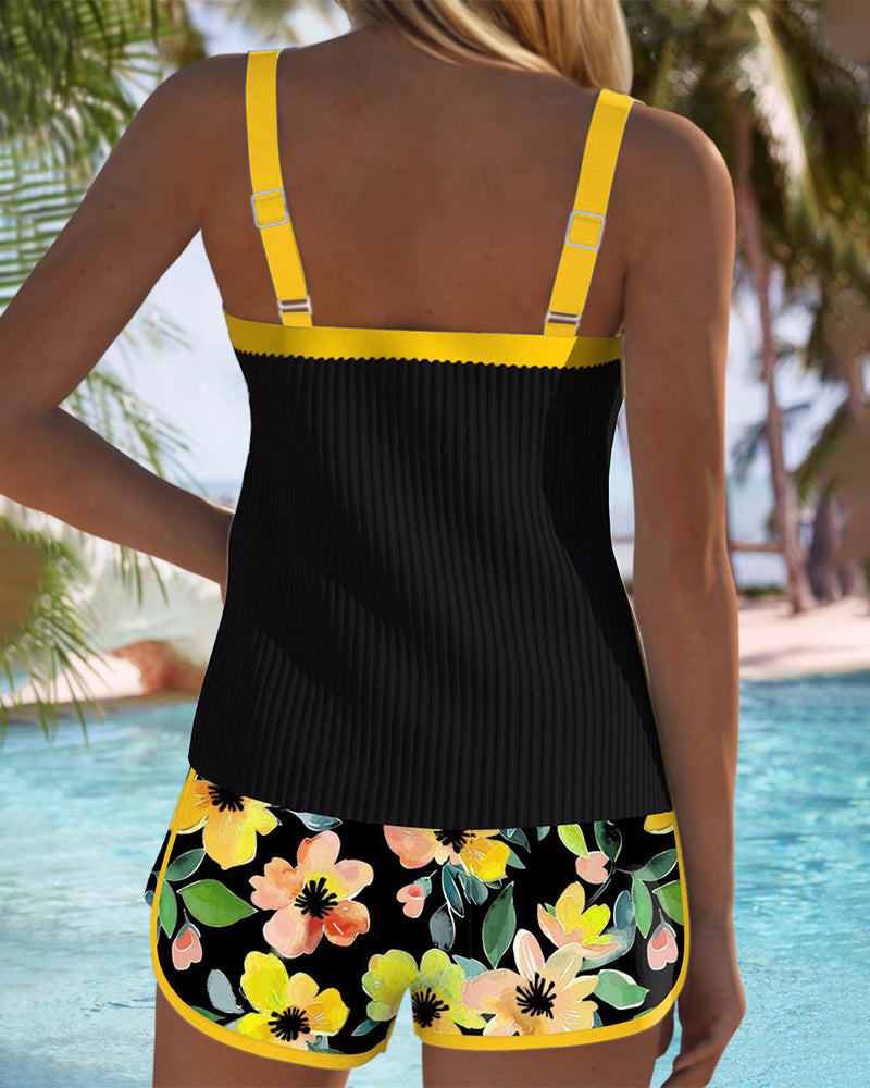 Doris | Comfortable Floral Tankini Combo