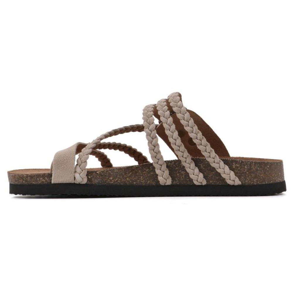 Alexandra | Braided Sandals with Adjustable Buckle