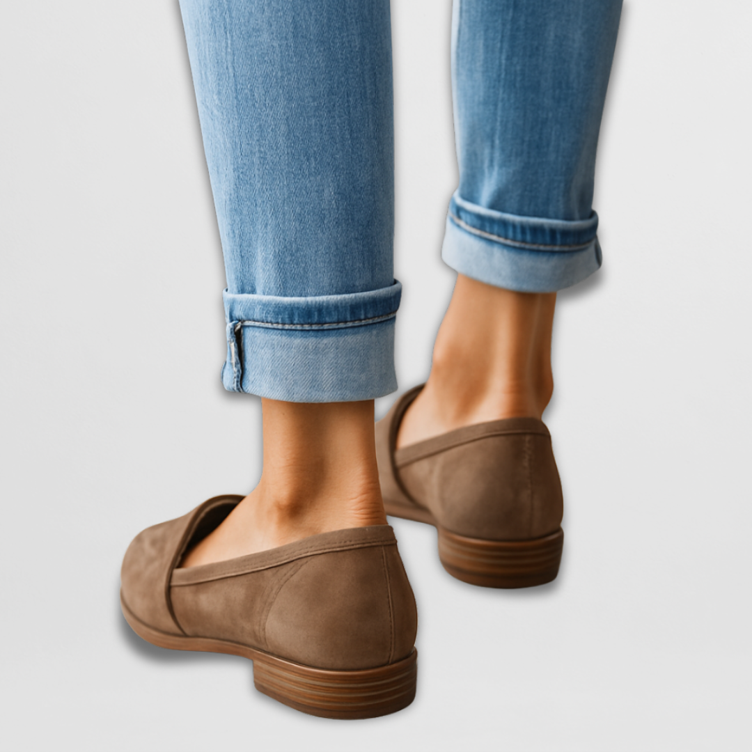 Olivia Women's Pointed Toe Suede Loafers