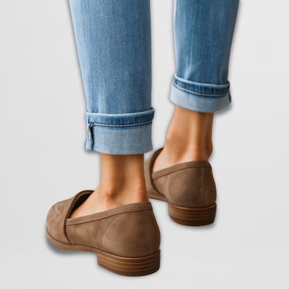Olivia Women's Pointed Toe Suede Loafers