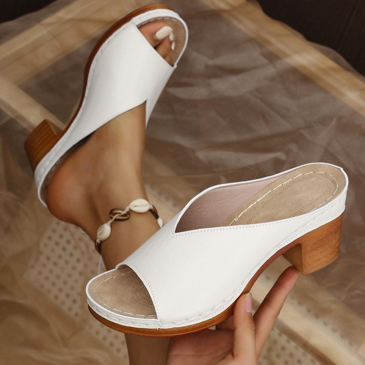 Lianna | Elegant Orthopaedic Sandals with Block Heel