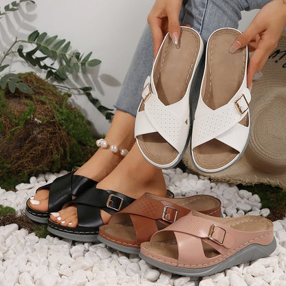 Katrina | Comfortable Orthopaedic Slippers in Quality Faux Leather