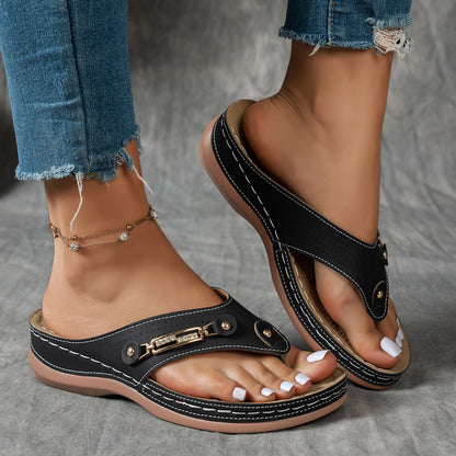 Claudia | Fashionable Wedge Sandals with Arch Support