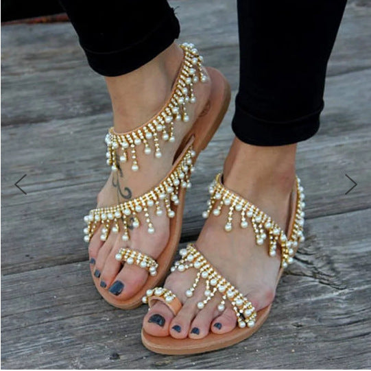 Ulla | Orthopaedic Sandals with Beaded Detail