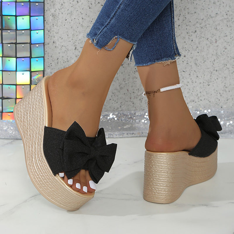 Zoe | Wedge Sandals with Bow Detail for Women