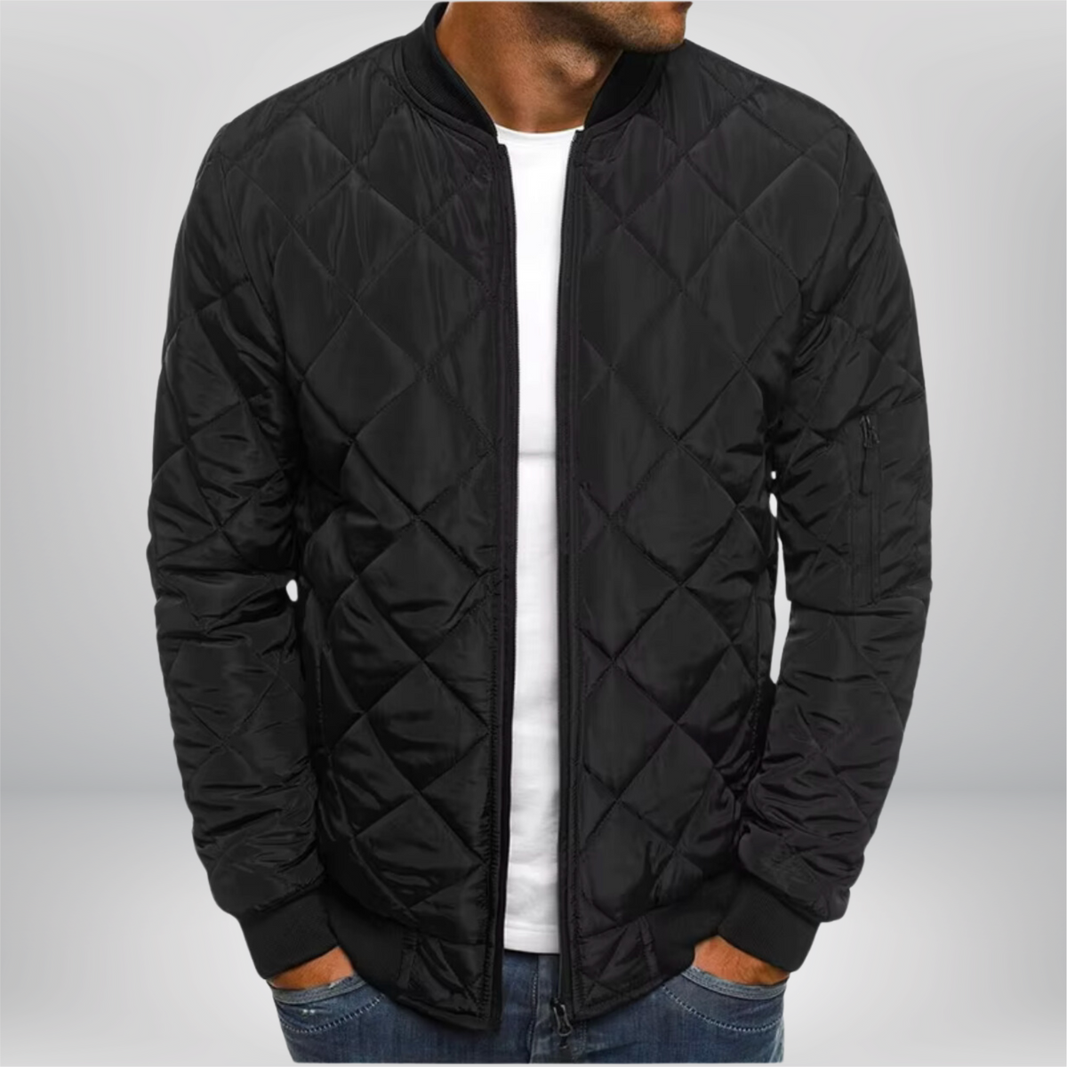 Liam | Premium Quilted Bomber Jacket for Men