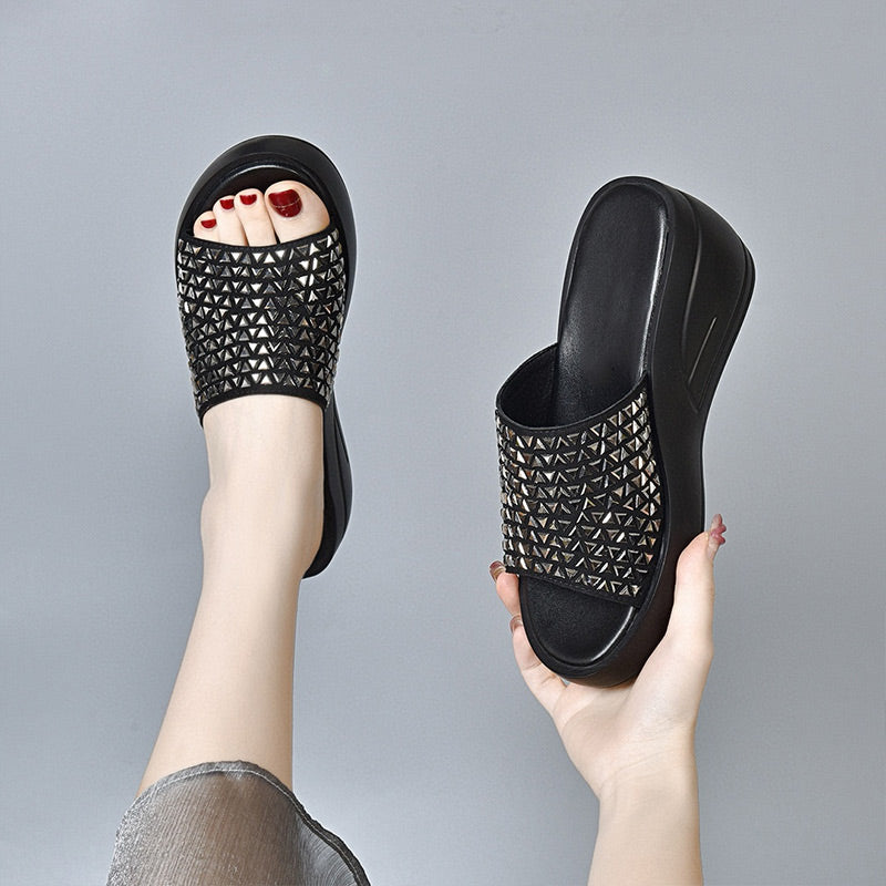 Irmela | Funkelnde Trend-Sandalen