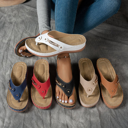 Claudia | Fashionable Wedge Sandals with Arch Support