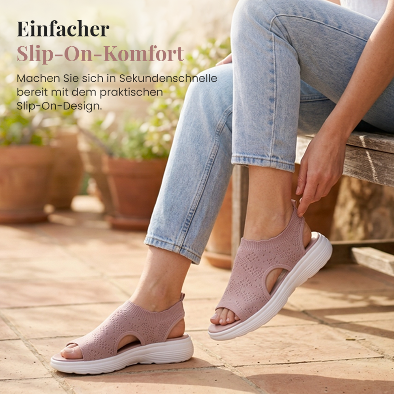 Gwen | Casual Knit Sandals with Wedge Sole